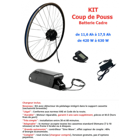 Accessoire De Vélo électrique De Roue De Moteur Kit De Conversion